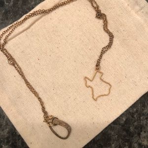 Texas Shaped Necklace